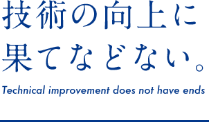 技術の向上に果てなどない。